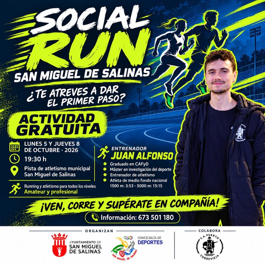 Cartel Social Run San Miguel de Salinas